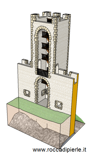 3d Bstione castello Pierle.